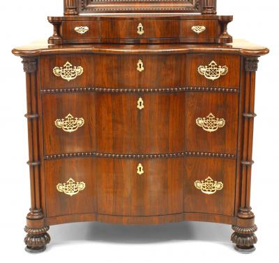 English Regency Style Rosewood Gothic Dresser