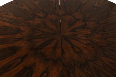 English Regency Style Rosewood and Giltwood Round Dining Table