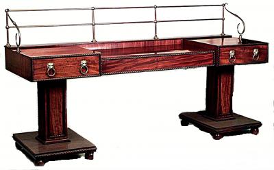 English Regency Style Walnut Sideboard