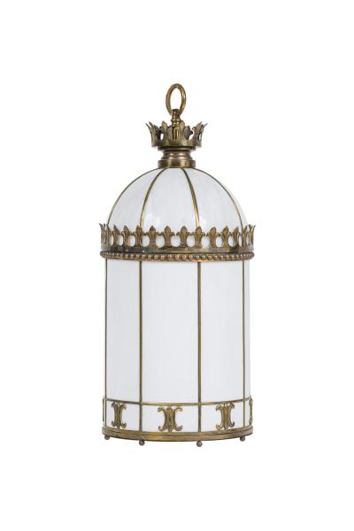 English Regency Style White Lantern