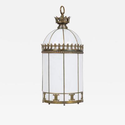 English Regency Style White Lantern