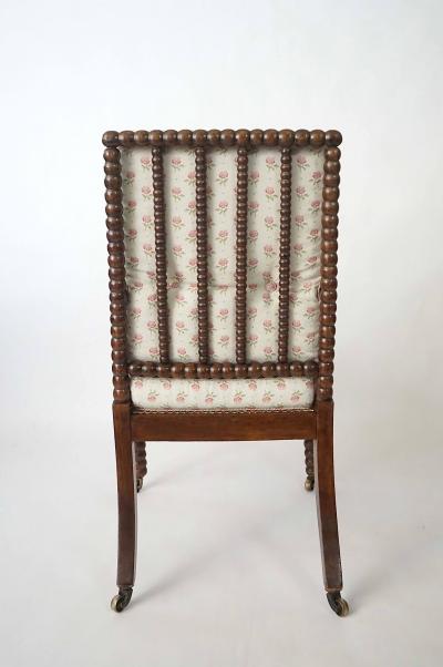 English Regency Walnut Bobbin Armchair circa 1825