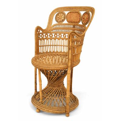 English Regency Wicker Arm Chair
