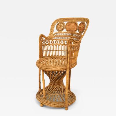 English Regency Wicker Arm Chair