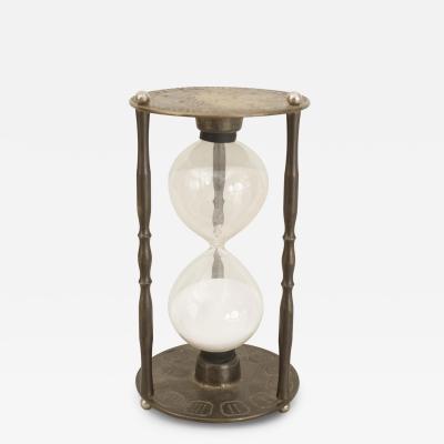 English Renaissance Brass Hour Glass
