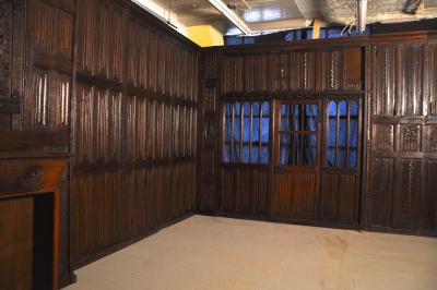 English Renaissance Carved Oak Paneled Room