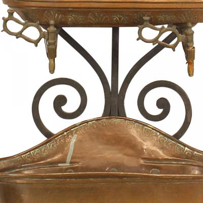 English Renaissance Revival Copper Lavabo