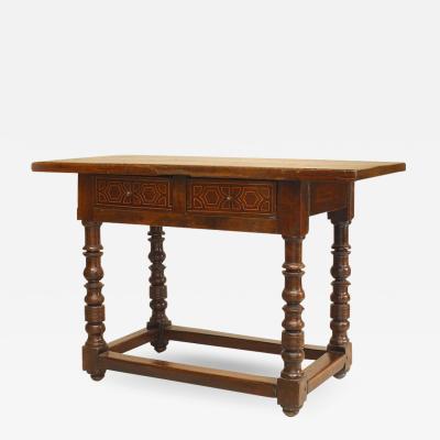 English Renaissance Style Oak Console Table