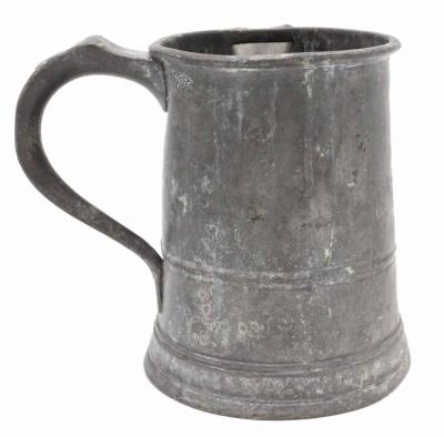 English Renaissance Style Pewter Pitcher