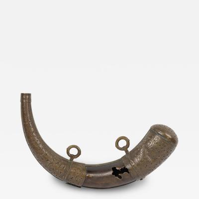 English Renaissance Style Powder Horn