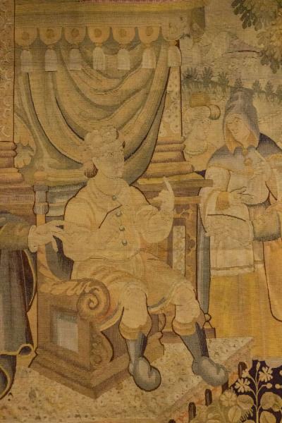 English Renaissance Style Tapestry with Noblemen