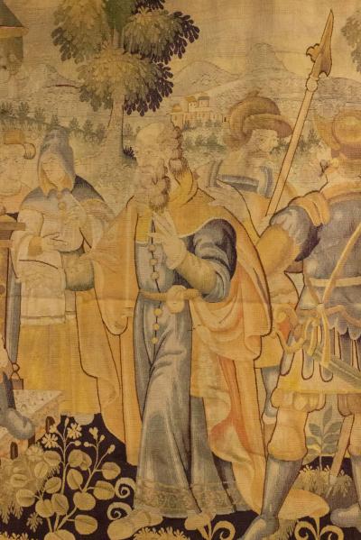 English Renaissance Style Tapestry with Noblemen