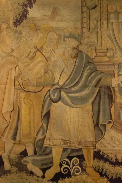 English Renaissance Style Tapestry with Noblemen