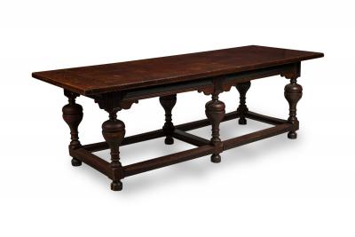 English Renaissance Style Wood Dining Conference Table
