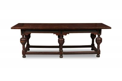 English Renaissance Style Wood Dining Conference Table