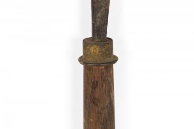 English Renaissance Style Wood and Iron Blade
