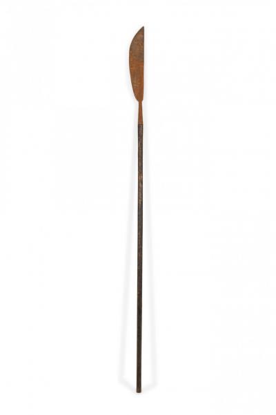 English Renaissance Style Wood and Iron Halberd