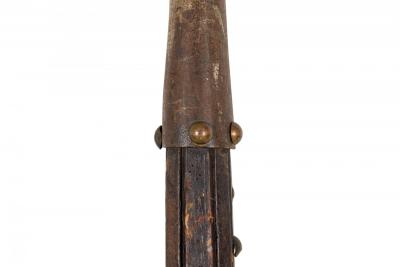 English Renaissance Style Wood and Iron Halberd