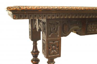 English Renaissance Walnut Console Table