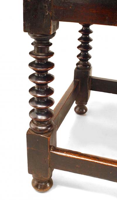 English Renaissance Walnut Table Desk