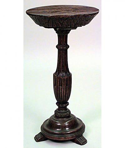 English Renaissance small walnut end table