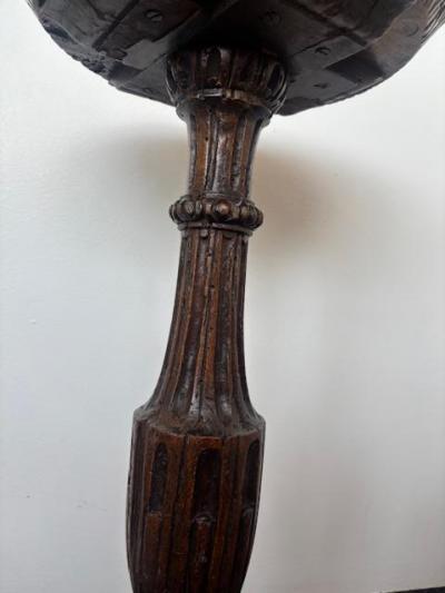 English Renaissance small walnut end table