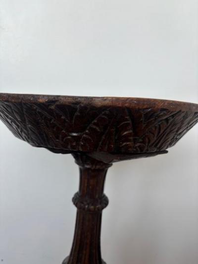 English Renaissance small walnut end table