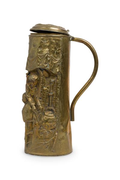 English Renaissance style Brass Stein Form Umbrella Stand