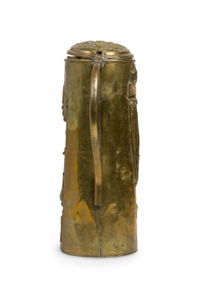 English Renaissance style Brass Stein Form Umbrella Stand