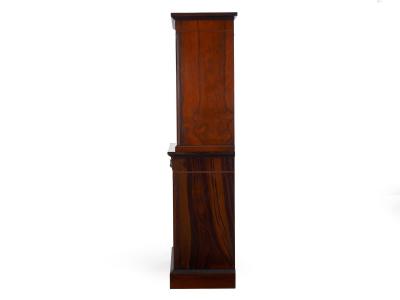 English Rosewood Antique Humidor Cabinet by Mellier Co London circa 1880