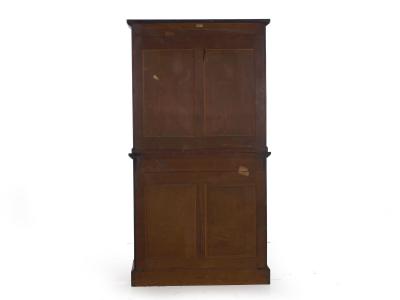 English Rosewood Antique Humidor Cabinet by Mellier Co London circa 1880