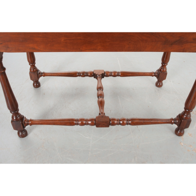 English Rosewood Marble Center Table