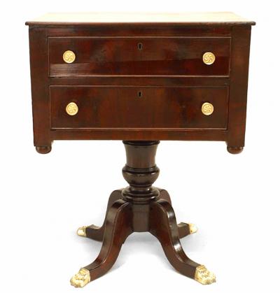 English SHeraton Mahogany End Table