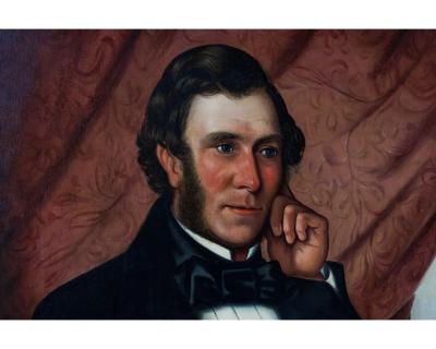 English School A Rare Portrait of John Scott Russell and The Great Eastern 