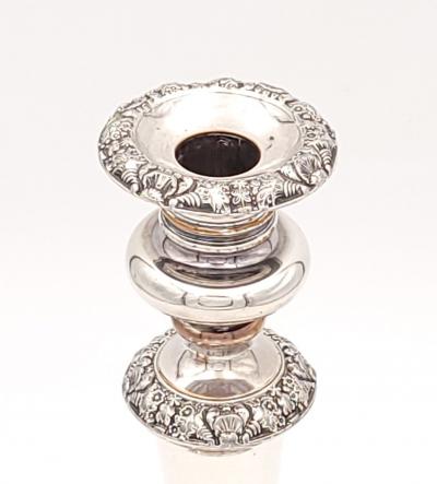 English Sheffield Plate Regency Period Candlestick circa 1820