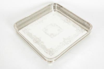 English Sheffield Plated Barware Tray