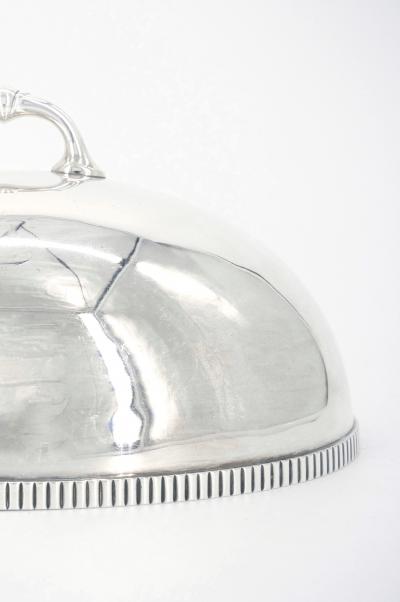 English Sheffield Silver Plate Victorian Style Meat Dome