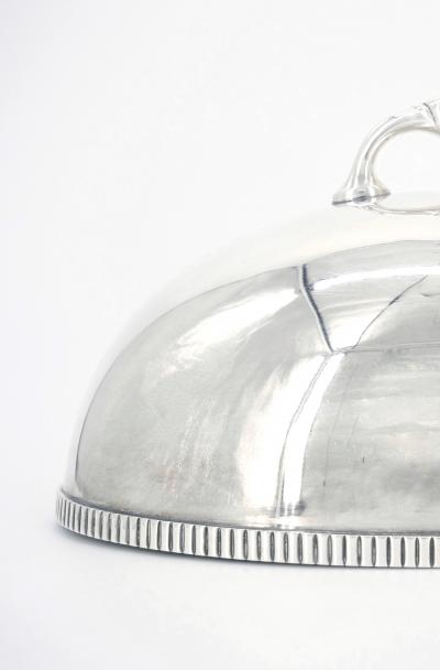 English Sheffield Silver Plate Victorian Style Meat Dome