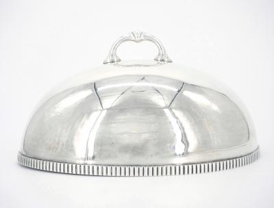 English Sheffield Silver Plate Victorian Style Meat Dome