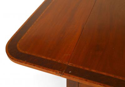 English Sheraton Mahogany Davenport Table