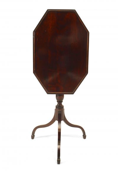 English Sheraton Mahogany End Table