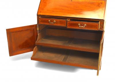 English Sheraton Mahogany Secretary