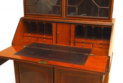 English Sheraton Mahogany Secretary