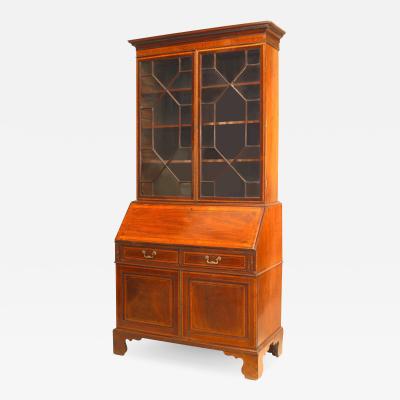 English Sheraton Mahogany Secretary