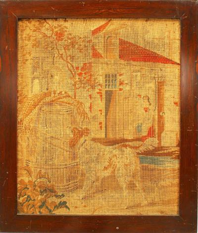 English Sheraton Rosewood Pole Screen