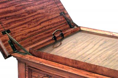 English Sheraton Satinwood Square Tray