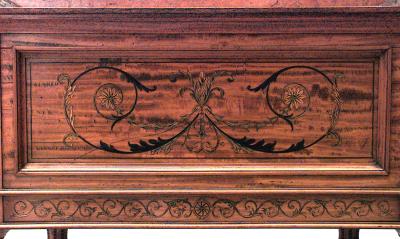 English Sheraton Satinwood Square Tray