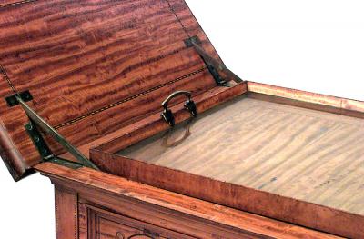 English Sheraton Satinwood Square Tray