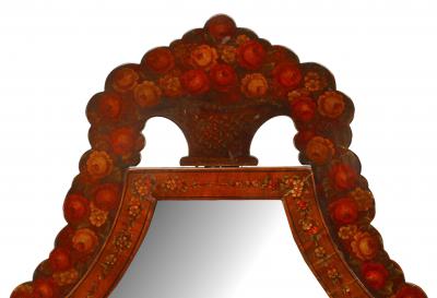 English Sheraton Style 19th Cent Satinwood Cheval Mirror