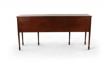 English Sheraton Style Large Mahogany Sideboard